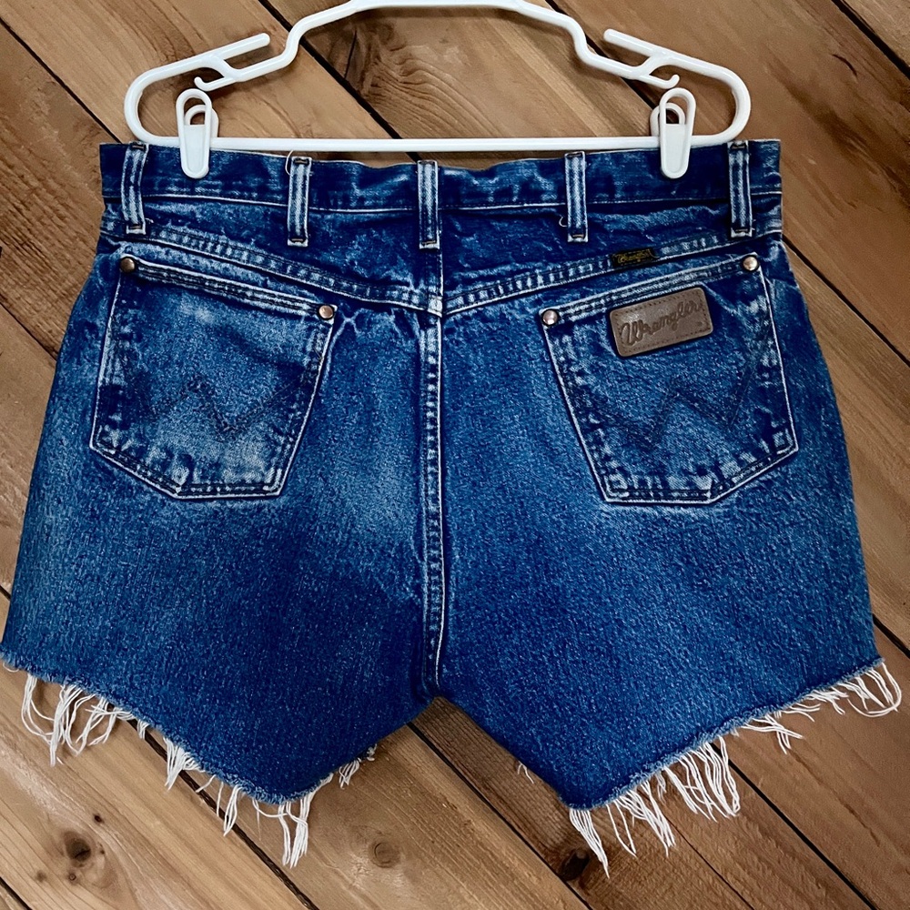 Vintage Wrangler Denim Cut Off Shorts Size 10 or 12